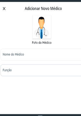 App Agendamentos FlutterFlow - Página criar Médico